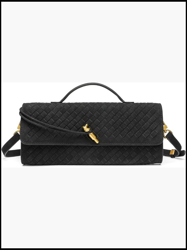 Handwoven Crossbody Bag With Adjustable Strap For Evening & Casual Use